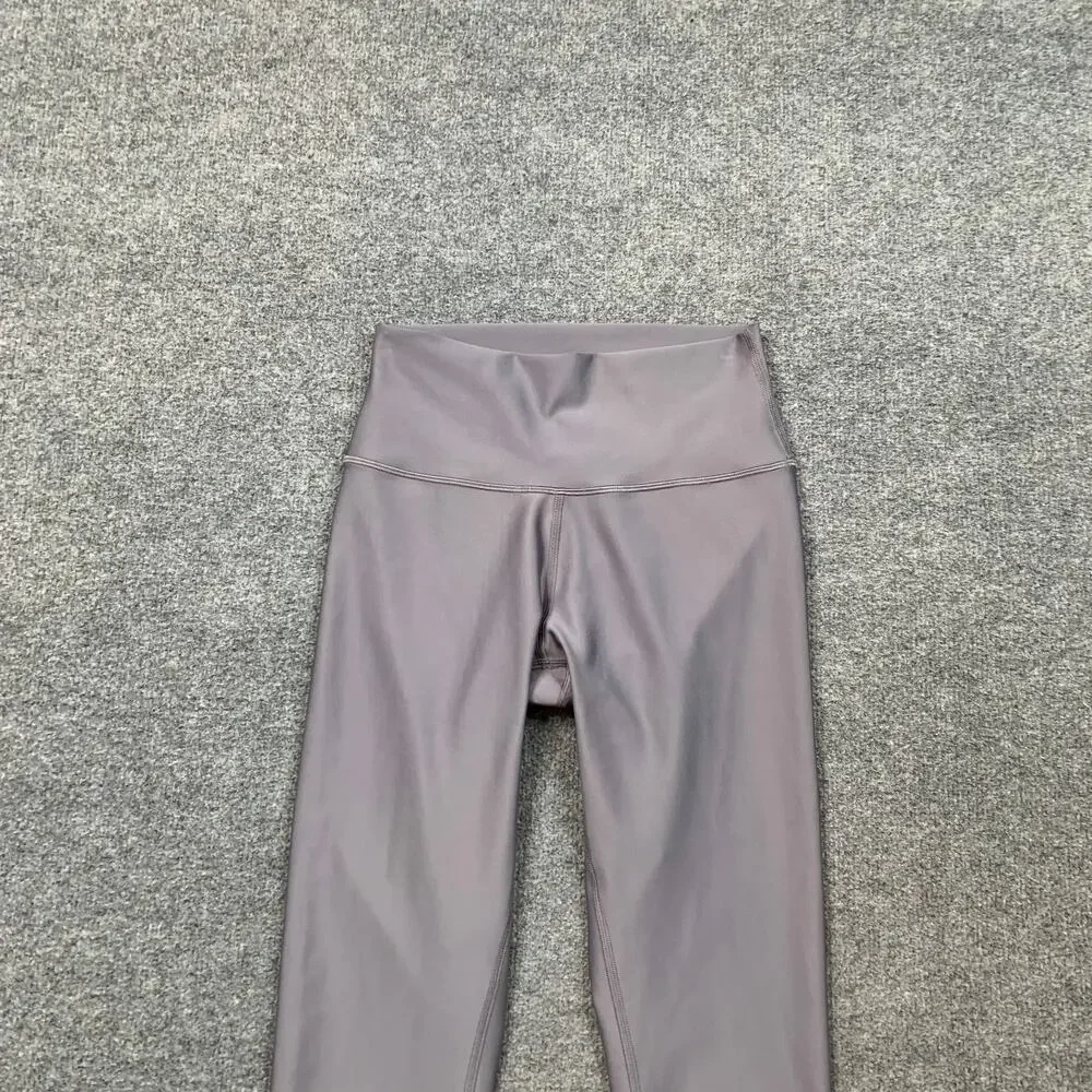 Alo Yoga Leggings Womens S Small Dusty Grapemist High Waist Airlift Ankle Yoga